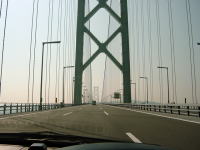 明石海峡大橋。　