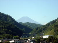 初狩ＰＡから見た富士山。