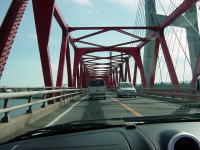 銚子大橋で利根川を渡る