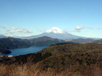 大観山より富士山と芦ノ湖。