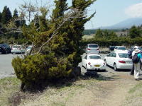 十里木高原駐車場のコペン号。