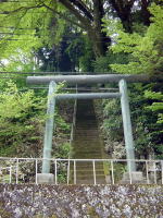 駒形神社鳥居。けっこう上ります。