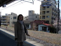 松田駅ホームから南口側を望む