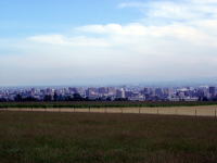 札幌市中心部を展望します